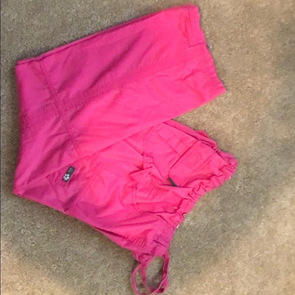 Hot Pink Koi Scrub Pants